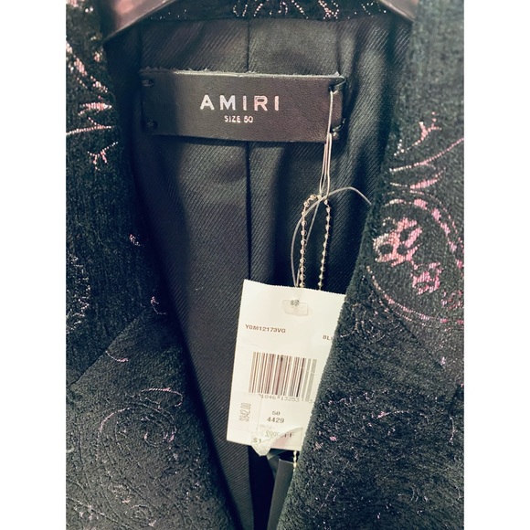 NWT AMIRI Paisley Embroidered Blazer - Picture 7 of 7